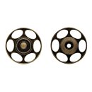 25mm Annäh-Druckknopf für Wolle, altmessing