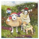 Weihnachtskarte "Felted Sheep" 6er Pack