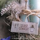 Webetikett Gartenzeit "Selbstgemacht"