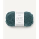 Børstet Alpakka 7281 Tiefes Petrol-