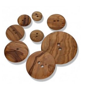 11mm Holzknopf "Maserung"