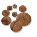 11mm Holzknopf "Maserung"