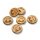 15mm Holzknopf "Handmade with love"