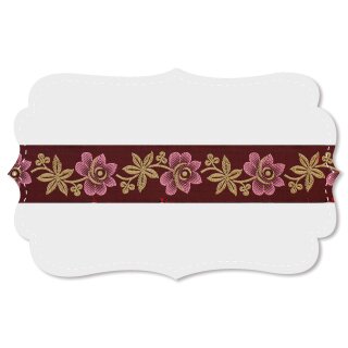 Webband "Alpenrose dunkelrot"