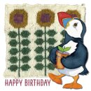 Karte "Flower Birthday" WOOL12