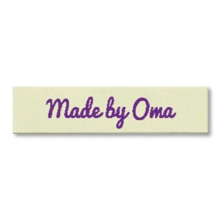 Webetikett "Made by Oma"