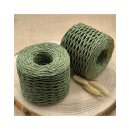 Raffia Garn gewickelt Olive