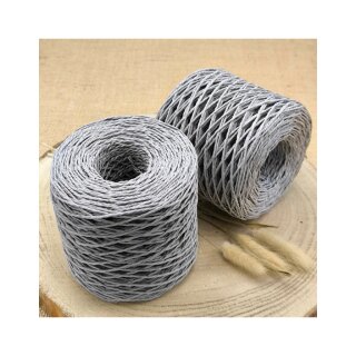 Raffia Garn gewickelt Hellgrau