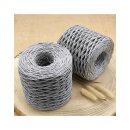 Raffia Garn gewickelt Hellgrau
