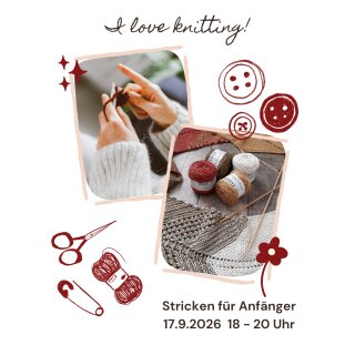 17.09.2026 Kurs "Stricken für Anfänger"