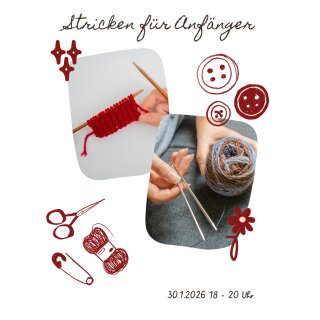 30.01.2026 Kurs "Stricken für Anfänger"