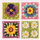 "Granny Square Blumen Häkel - Karten!"