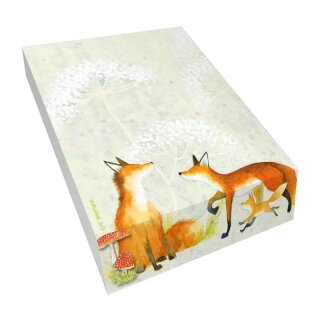 Notizblock "Foxes"