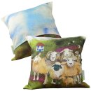 Baumwollkissen "Felted Sheep"