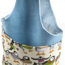 Handgelenktasche klein "Woolly Puffins"