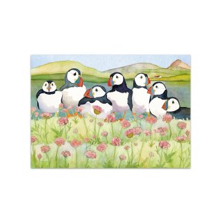 Postkarte "Seathrift Puffins"