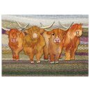 Postkarte "Highland Coos"