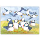 Postkarte "Puffins"