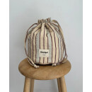 Knitters Project Bag - Seersucker Twin Stripe