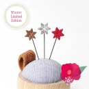 Cohana Stecknadeln mit Stern Winter Gold