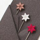 Cohana Stecknadeln mit Stern Winter Gold
