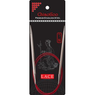 ChiaoGoo Red Lace Rundstricknadel 100 cm