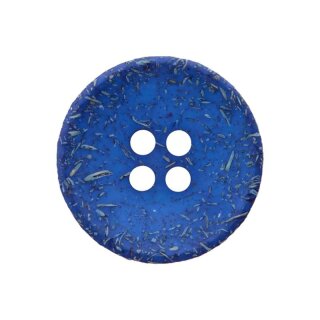 20mm Kokos-/Polyesterknopf "Blau"
