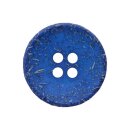 20mm Kokos-/Polyesterknopf "Blau"