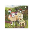 Karte "Felted Sheep Christmas"