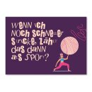 Postkarte "Stricken als Sport"