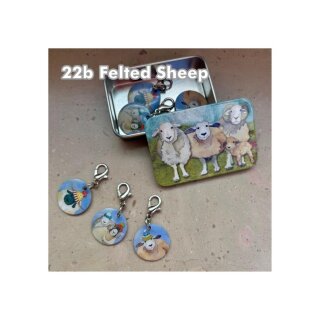 Reihenmarkierer Dose  "Felted Sheep"