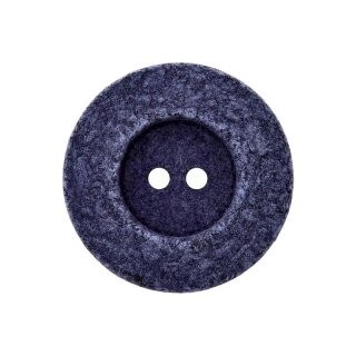 25mm Baumwoll-/Polyesterknopf "Marine" recycelt