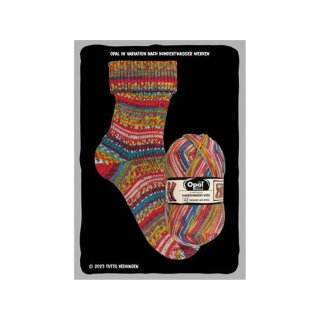 Opal "Nach Hundertwasser" Sockenwolle 4054