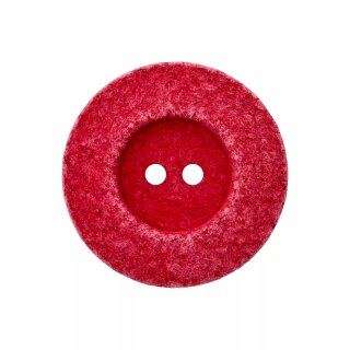 25mm Baumwoll-/Polyesterknopf "Rot" recycelt