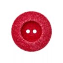 25mm Baumwoll-/Polyesterknopf "Rot" recycelt