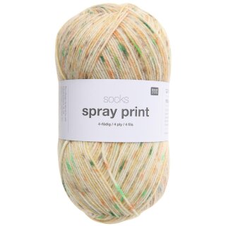 Socks Spray Print 4-fädig
