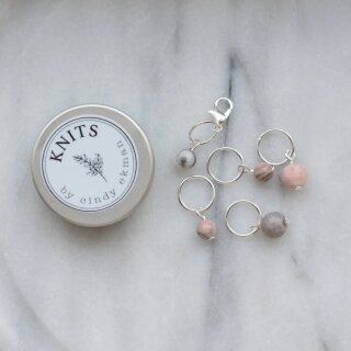 Markierer Set Perlen "Nude Silver"