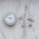 Markierer Set Perlen "Nude Silver"