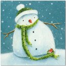 Karte "Wrapped up Snowman" 6Stk