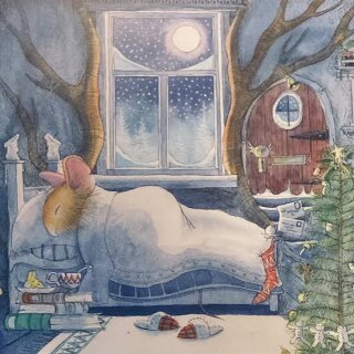 Karte "Sleepy Xmas" 6Stk