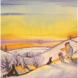 Karte "Sunset" 6Stk