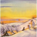 Karte "Sunset" 6Stk