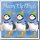 Karte "Dancing Puffins" 6Stk