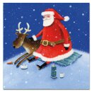 Karte "Santa and Reindeer Xmas" 6Stk