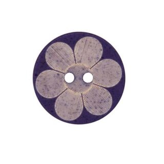 20mm Polyesterknopf "Blume"