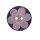 20mm Polyesterknopf "Blume" blau