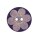Knopf "Blume" 20mm blau