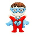 34mm Polyamidknopf "Super Boy"