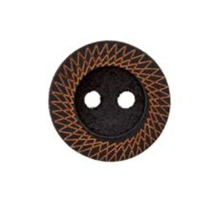 Knopf "Holz" 12mm Zickzack