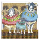 Karte "Two Woolly Sheep and a lamb"